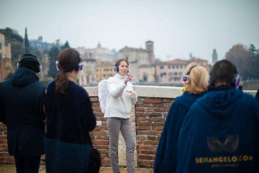 Guided Tour in the center of Verona accompanied by an Angel - Piazza Erbe to Lamberti Tower: Learning Verona’s Layout by Walking It
