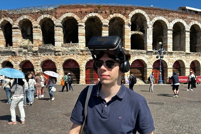 Guided tour of the Verona Arena with Virtual Reality - The 3D viewer and VR reconstruction: seeing setup before the show
