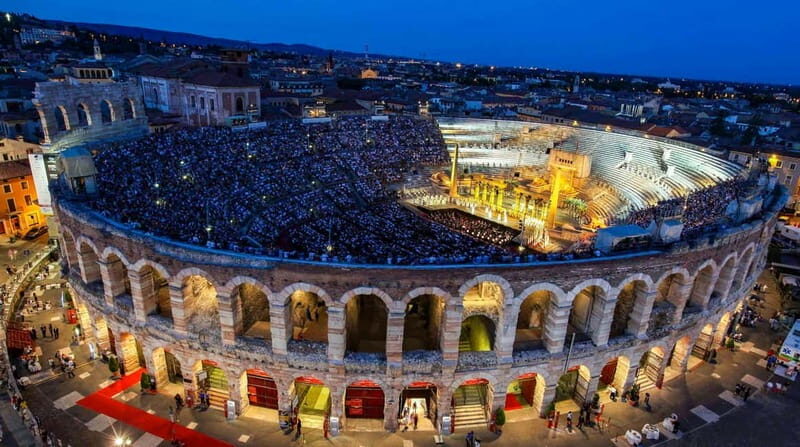 Verona: Arena di Verona Opera Ticket - From Montebaldo desk to your seat: timing at Gate 7