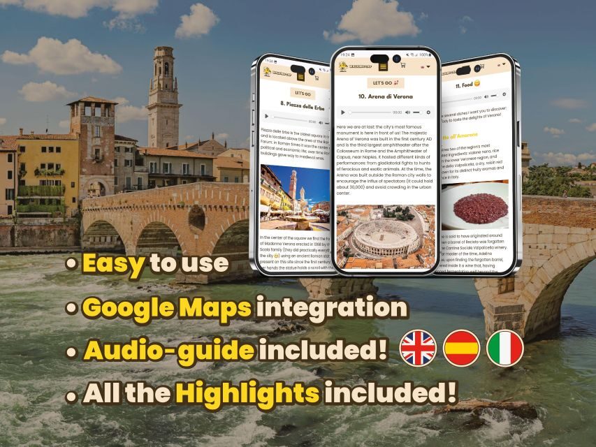 Verona: Digital Guide made by a Local for your walking tour - How the Google Maps route works in the real world